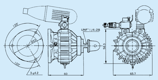 WANKEL ROTARY ENGINE 寸法表